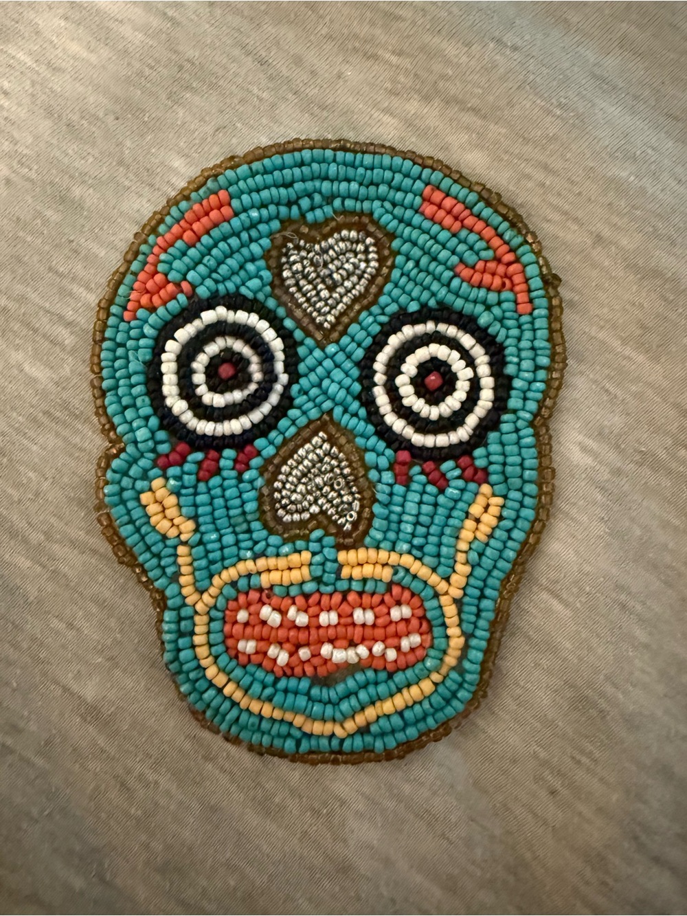 Beaded skull patch - Picture 2 of 8